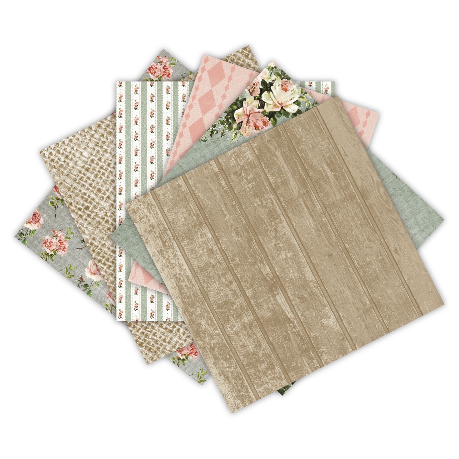 Beautiful moments Scrapbooking paper pack of 24 sheets handmade craft paper craft Background pad 422