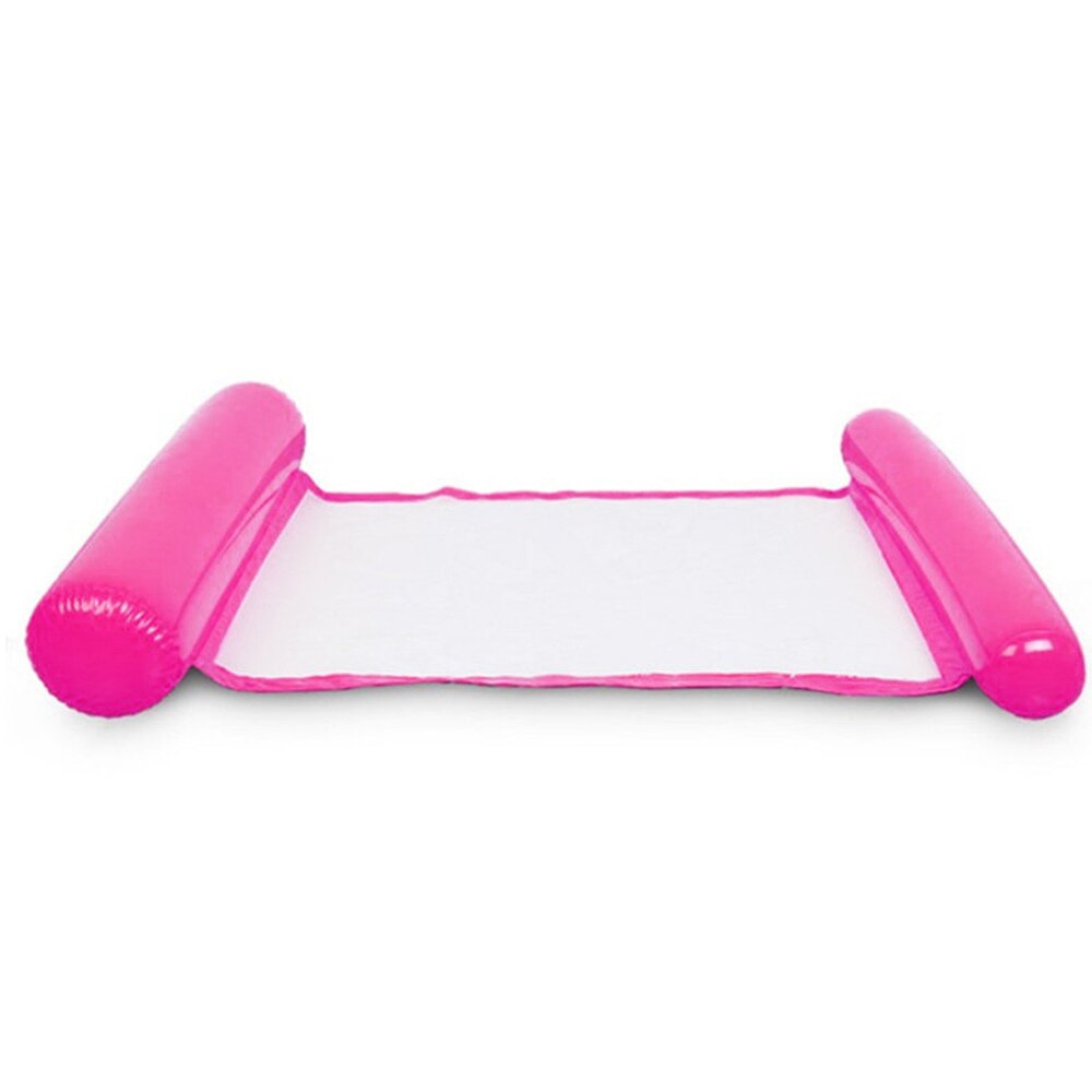 Adult inflatable floating pool floating swimming ring lazy water lounge chair floating bed swimming ring: rose red