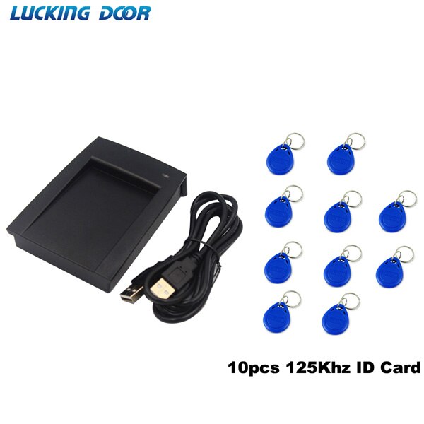 Dual Frequency 125Khz 13.56Mhz ID IC USB Reader Access Control Smart USB Card Reader Support Window System Linux: reader 10 id key