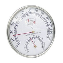 Sauna Thermometer Metal Case Stoom Sauna Thermometer Hygrometer Bad En Sauna Indoor Outdoor Gebruikt