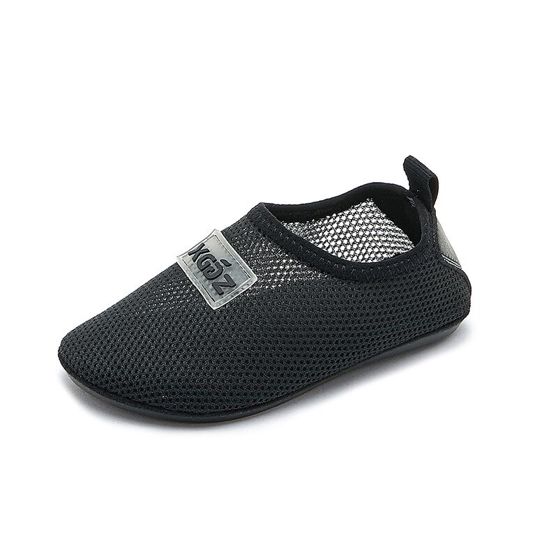 Herbst Kleinkind lässig Turnschuhe freundlicher Gittergewebe Sport Turnschuhe Baby Mädchen tanzen Schuhe Jungen Unterhose Auf Weiße Turnschuhe Trainer Neue: Schwarz / 11