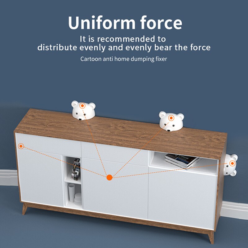 Children Anti-dumping Connector Furniture Drawer Cabinet Box Anti-falling and Crushing Protective Fixation