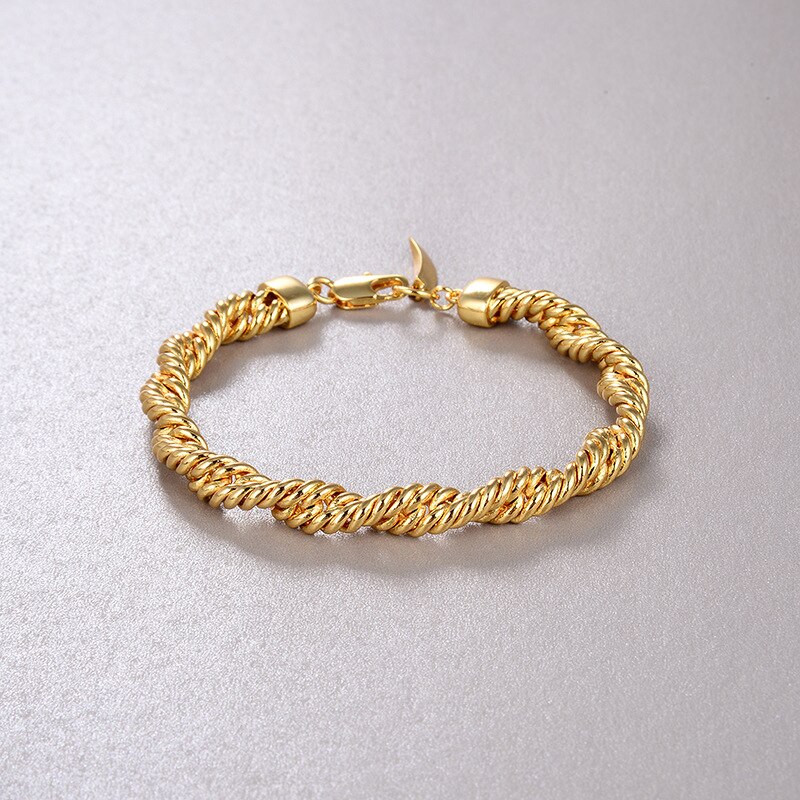 J. Hangke Rustless Roestvrij Staal Armband Voor Vrouwen Werken Partijen Fashiona Accessoires Gouden Sieraden Ketting Armbanden Choker: No.5