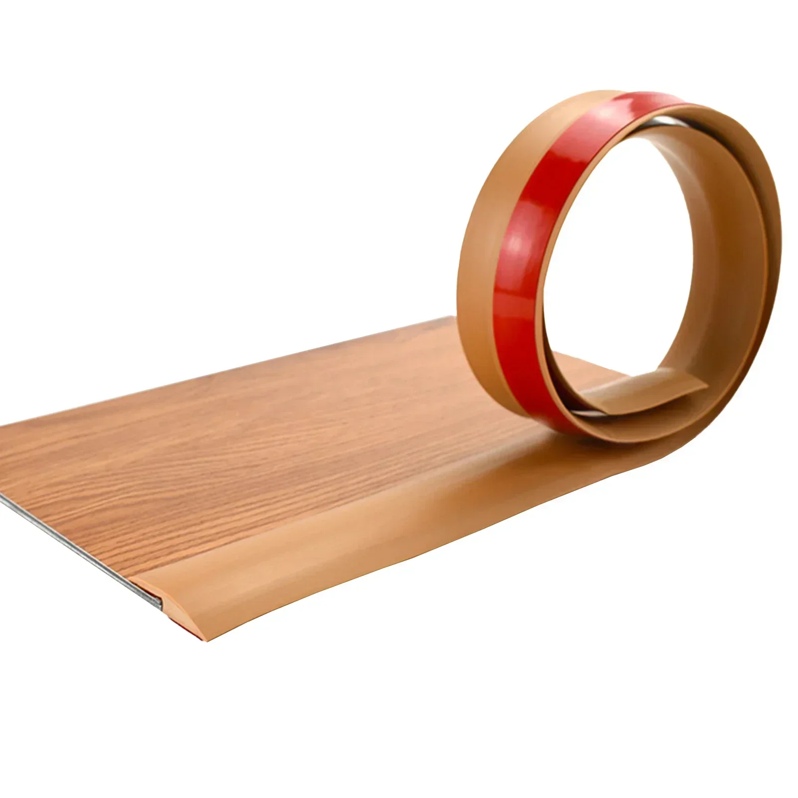 1pc pavimento in legno striscia di transizione bordo di chiusura striscia di pavimento cucitura in PVC resistente all'usura plastica morbida fibbia piatta Dge pressatura soglia: CAMEL