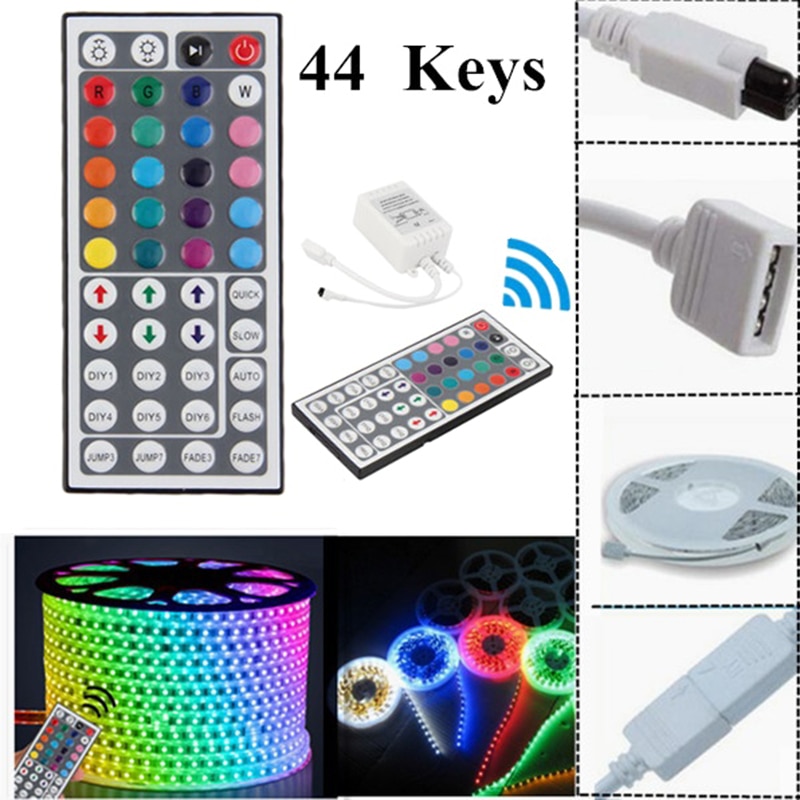 1pc 44 Keys RGB IR Mini Remote Controller DC 12-24V Controller for Colorful LED RGB Strip Lights Mini Controller