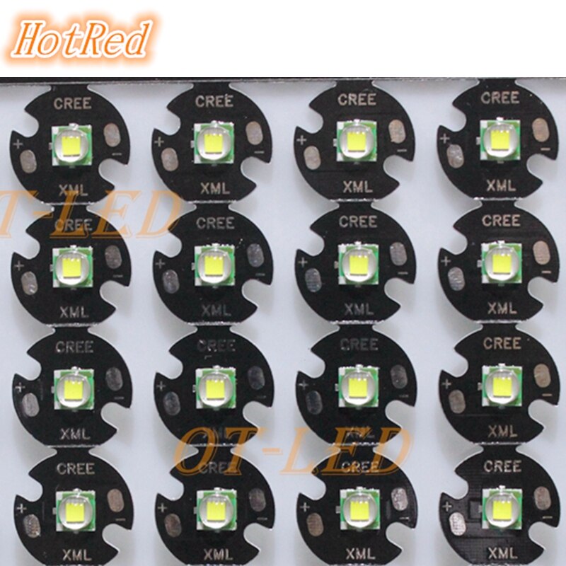 2 PCS CREE XML XM-L T6 LED U2 10 W Koud Wit Warm Wit High Power LED Emitter Diode met 12mm 14mm 16mm 20mm PCB voor DIY