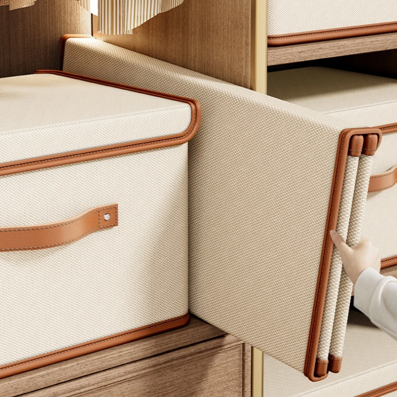 Dustproof Storage Box with Lid Double Thickness Moisture-proof Storage Box Large Capacity Foldable Clothes Storage Box