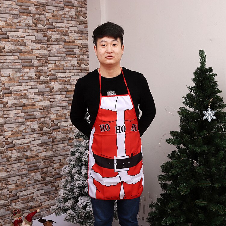 Christmas Chef Uniform Apron Kitchen Cooking Baking Cleaning Decorations Catering Food Service Bakery Waiter Restaurant Kawaii: Color5