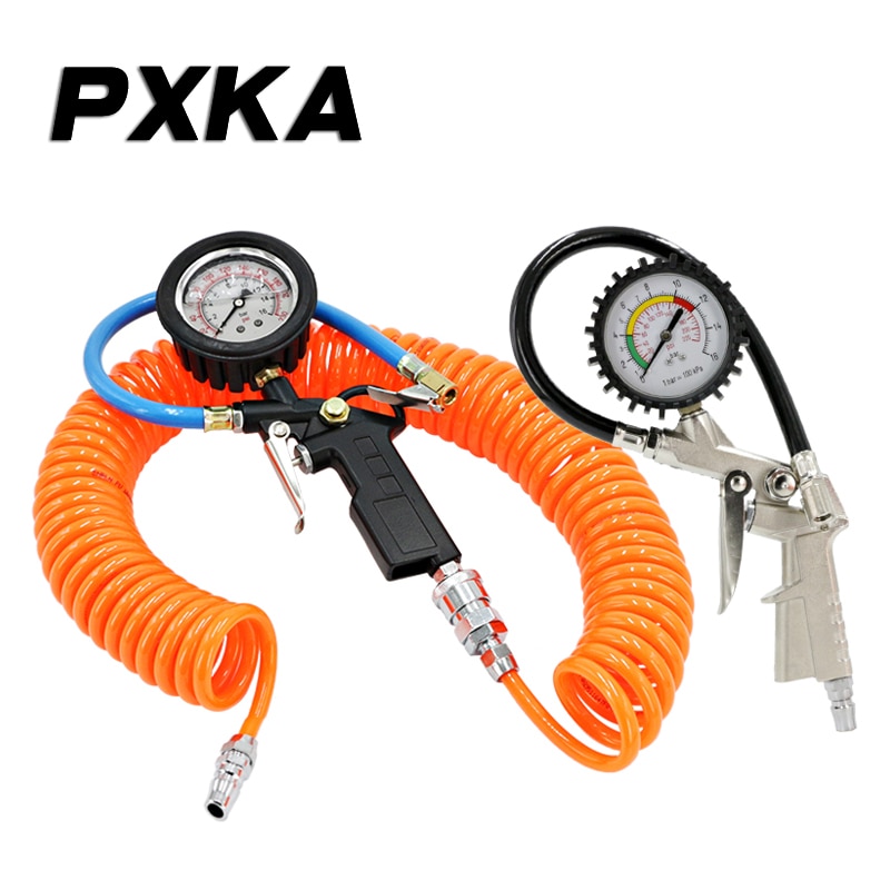 Automobile inflating nozzle inflating gun head tire tool inflating nozzle joint pressure gauge monitor