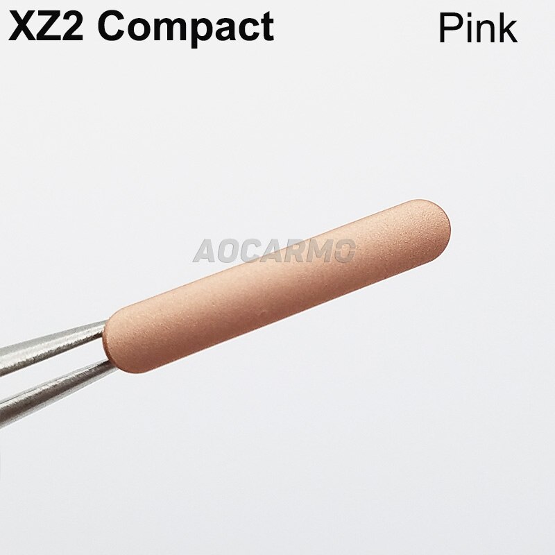 Aocarmo Micro SD SIM Karten-behälter Slot Mit Staub Stecker Abdeckung Ersatz Für Sony Xperia XZ2 Kompakte H8324 XZ2c XZ2mini 5 zoll: Plug - Pink