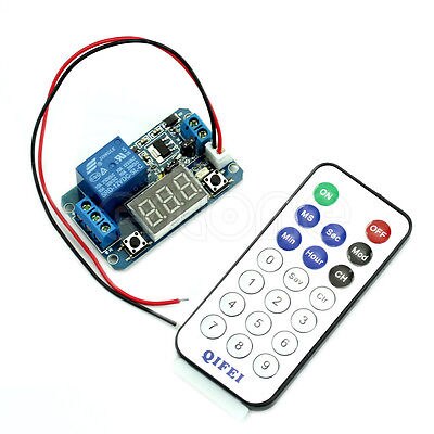 Programmable Timer Relay 12V LED Digital Display Module + IR Remote Controller