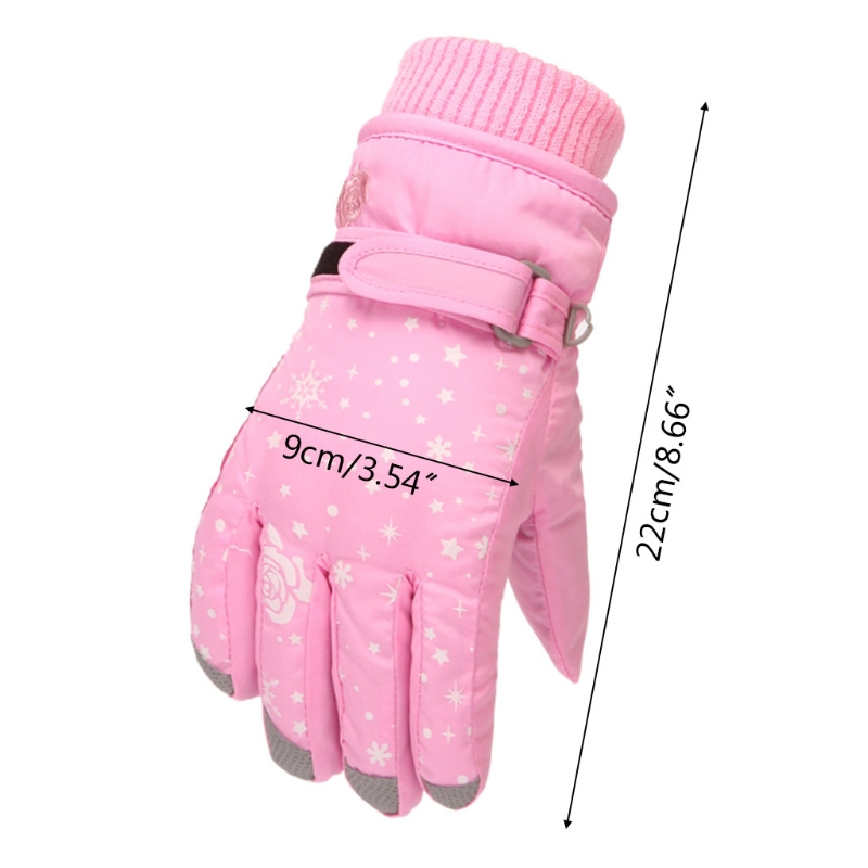 Gants de ski pour enfants, cyclisme, moufles épaisses et chaudes, imperméables, coupe-vent, Sports de plein air, Snowboard, pour filles et garçons
