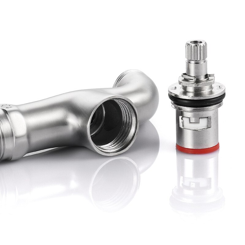 Washing Machine Faucet Brushed Nickel Washing Machine Mixer Tap Wall Mounted Single Cold Bibcock Stainless Steel Garden Bibcocks