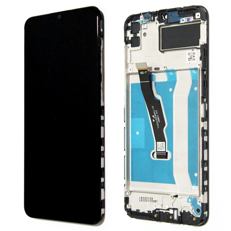 Original 6.3&#39;&#39;Display withFrame for Huawei Y6P LCD Touch Screen Digitizer Screen for Huawei Y6P MED-LX9 MED-LX9N Repair Parts