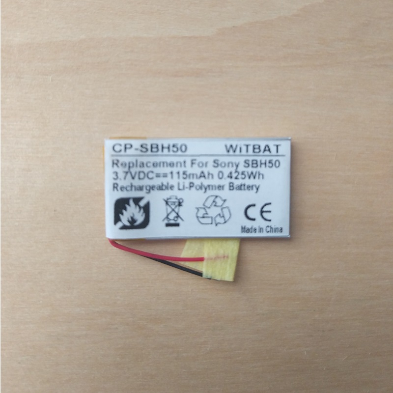 Nouvelle Batterie pour Sony SBH20 SBH24 SBH50 SBH52 SBH60 SBH70 SBH80 SBH90C SBH82D Casque Li-polymère 3.7V AHB441623 AB291634PG: Sony SBH50 SBH52