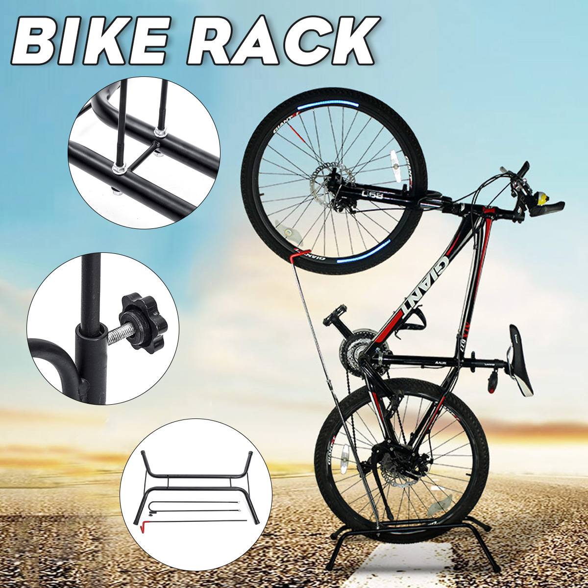 Metal Bike Repair Stand Bicycle Repair Tools Adjustable Fold Bike Rack Holder Storage For Home Garage