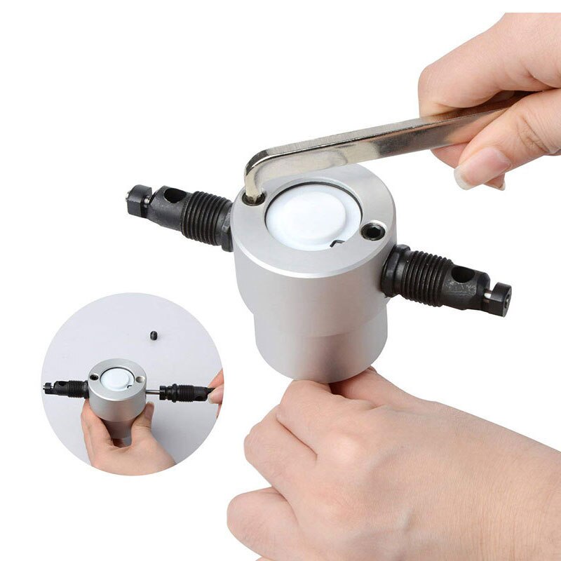 Découpeuse en métal de Premum 160A Double coupeur principal de grignoteuse de tôle pour le coupeur électrique réglable en métal de la perceuse 360 degrés