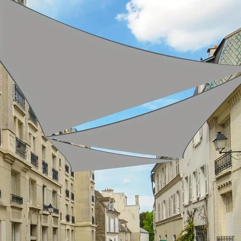 Trekantet skyggeseil mørkleggingsduk 3 x 3 x 3m vanntett vindtett seil anti-uv egnet til utendørs terrasse bakgård hage