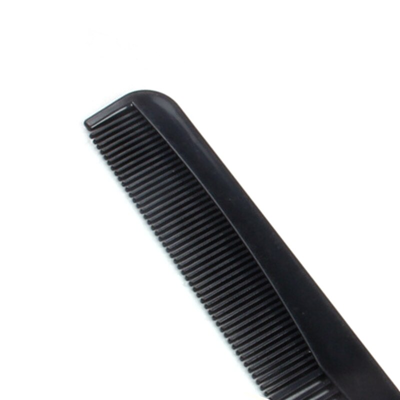 10 stk/sæt antistatisk plastiksektionskam håndholdt sort frisørkam salon hårpleje stylingværktøj