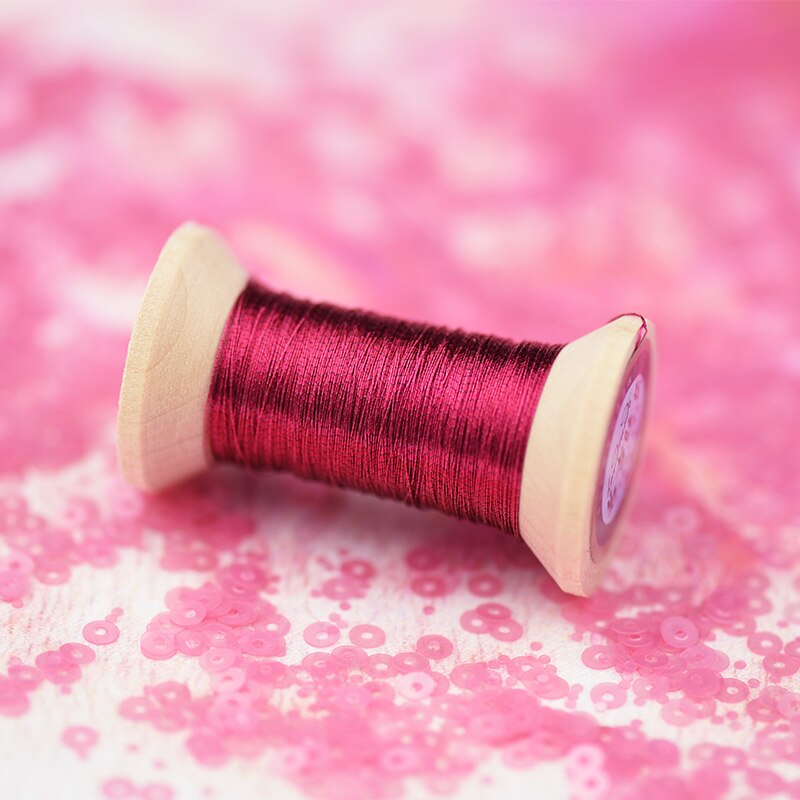 lovely peach series of Gold Line/French embroidery thread/embroidery spool/colorful gold embroidery thread/ /50 meters/piece: 5