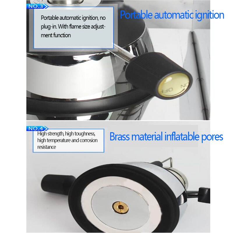 Gas Stove Desktop Gas Butane Burner Heater Is Suitable for Siphon Moka Pot Gas Stove Coffee Machine