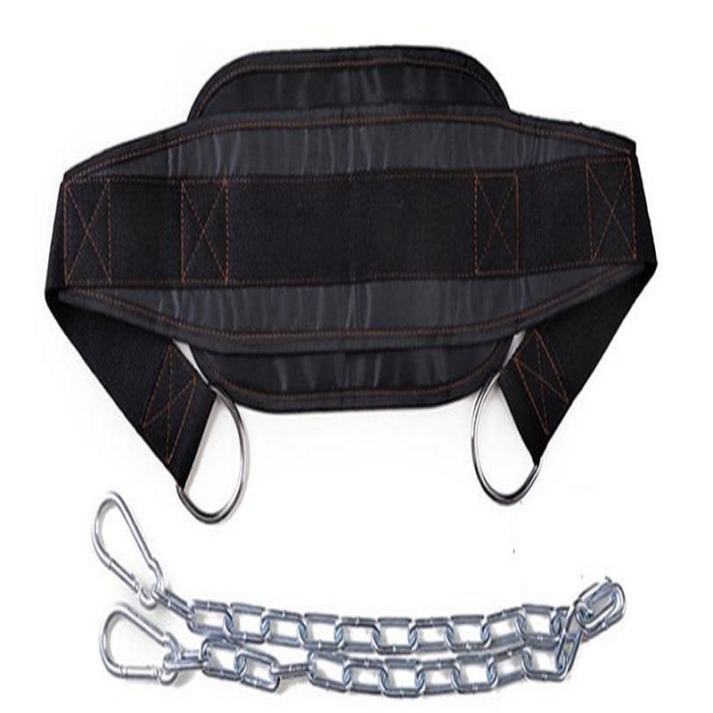 Cintura per sollevamento pesi con catena in metallo più spessa, attrezzatura da palestra per trazioni, bodybuilding, esercizi di muscolazione, crossfit, allenamento fitness