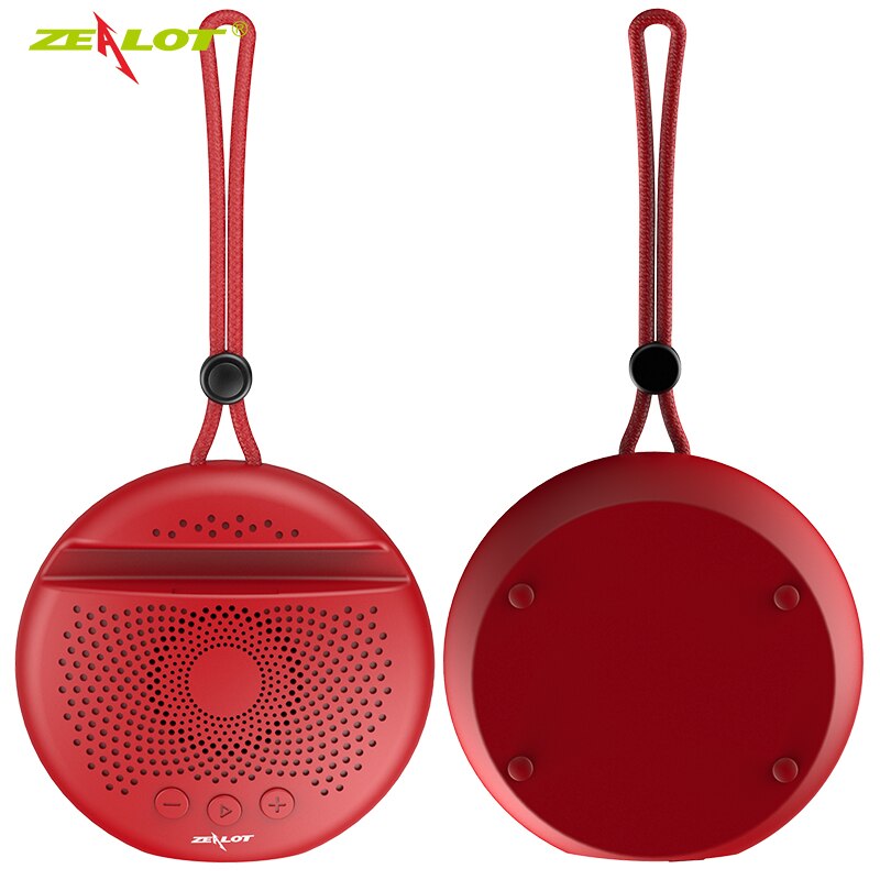 ZEALOT S24 Mini Altavoz Bluetooth al aire libre inalámbrico portátil lindo cordón redondo altavoces HiFi FM Radio titular de la tarjeta TF permitir
