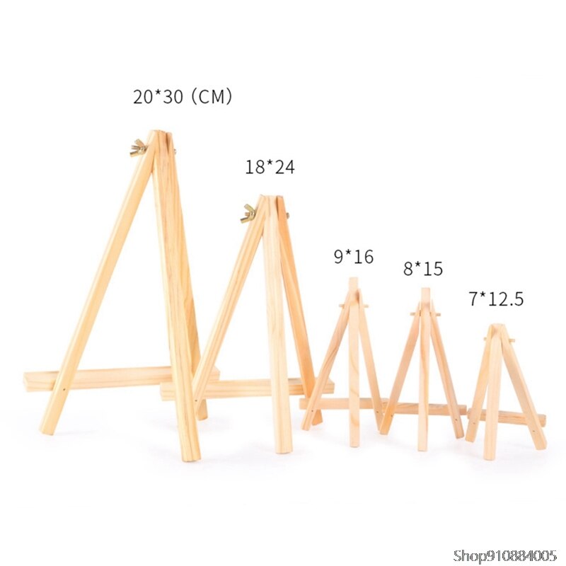 1Pc Mini Wooden Easel Tablet Stand Phone Holder Wedding Table Card Stand Display Holder Party Desktop Decor Mini Desktop Easel
