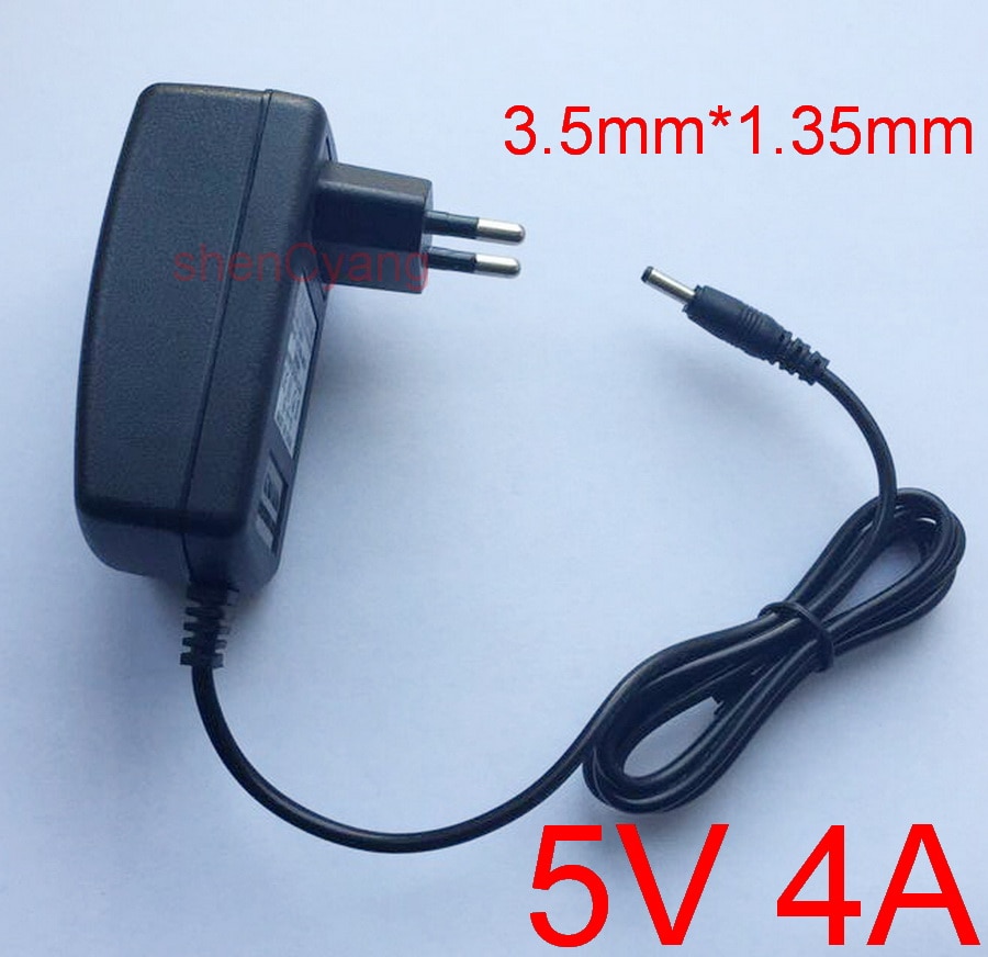 1 stks vervanging 5 v 4a ac-dc adapter oplader eu plug dc 3.5mm voor lenovo ideapad 100s-11iby 80r2