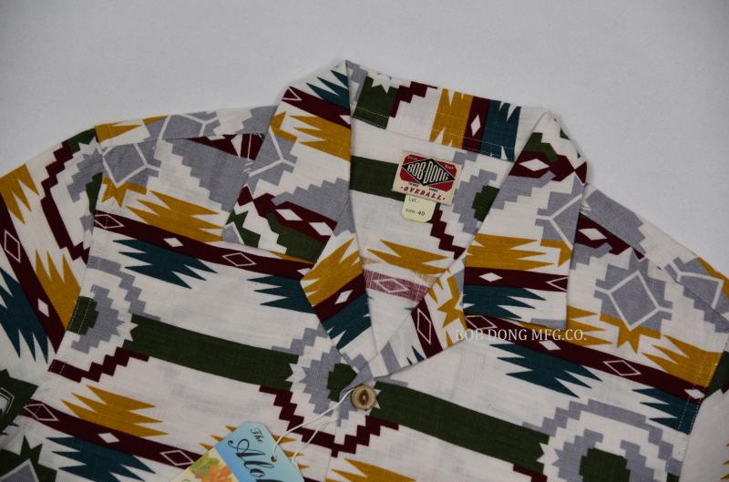 BOB DONG indio tótem Loop Collar camisas verano hombres Slubby C/F mangas cortas