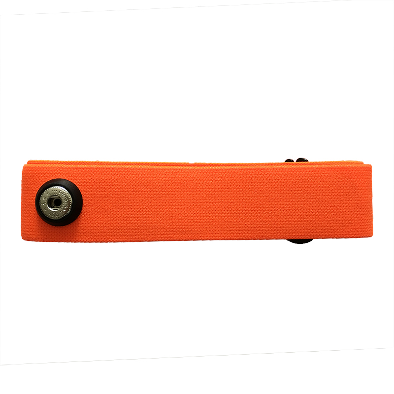 Elastic Belt Strap Band Heart Rate Chest Belt for Polar Sports Running Heart Rate Monitor For Bluetooth Ant+ 5.3Khz Soft Belt: Orange