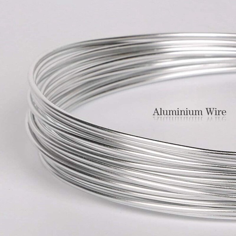 1 Roll of Aluminum Craft Wire Silver for Jewellery Craft, Modelling Making Armatures and Sculpture 2mm x 55M