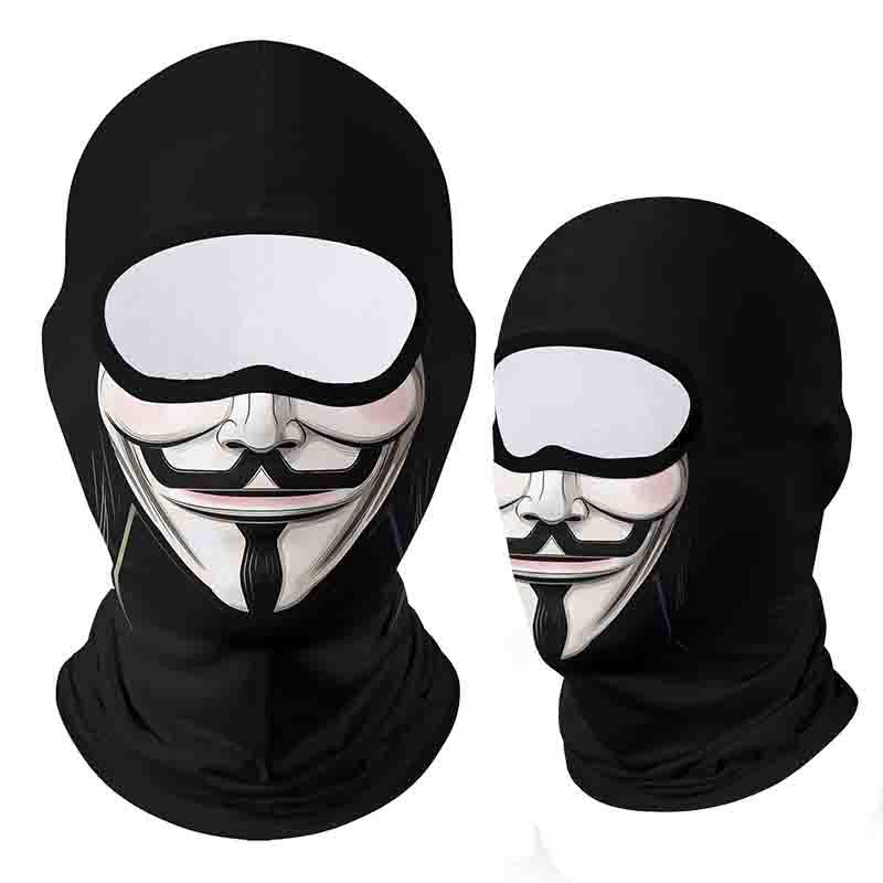 Uniseks bivakmuts – gehoornd skimasker, beschilderde bivakmuts - België