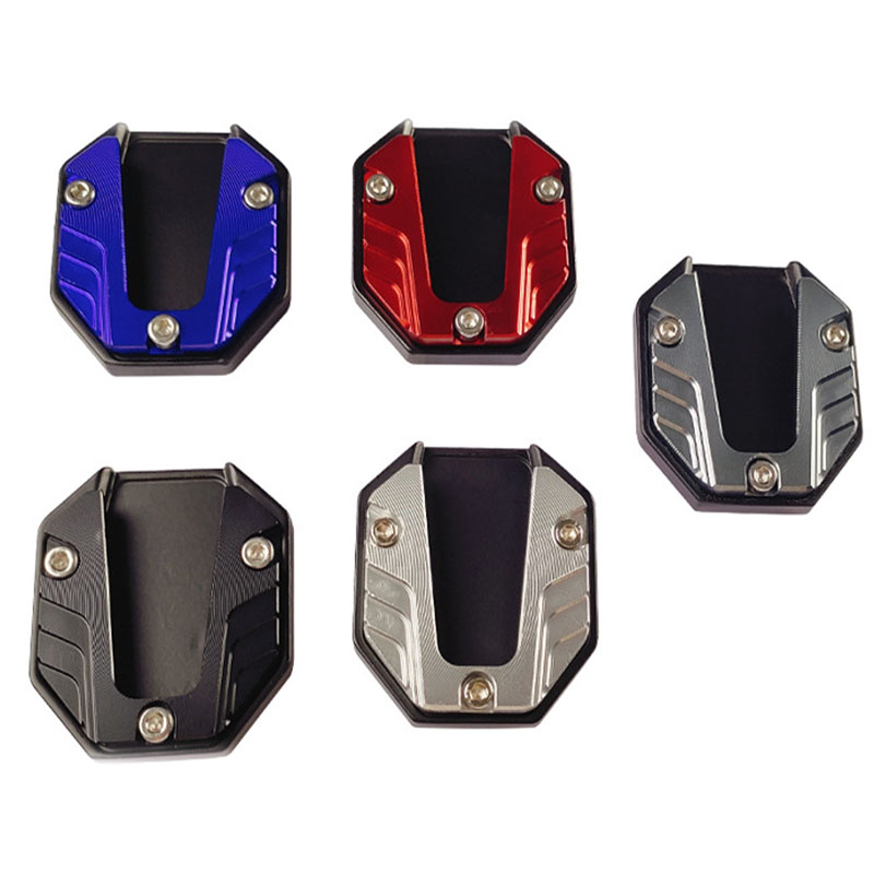 Universale scooter Moto Bici Cavalletto Prolunga Piede Cavalletto Laterale Estensione pad Piastra di Supporto base Ingrandita Antiscivolo