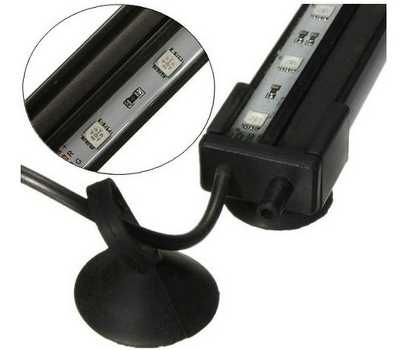 Barra de luz Led con Control remoto para acuario, luces sumergibles de 24 &quot;, 15 colores, 24 teclas, multicolor, RGB, 55CM, 12V, 21Led