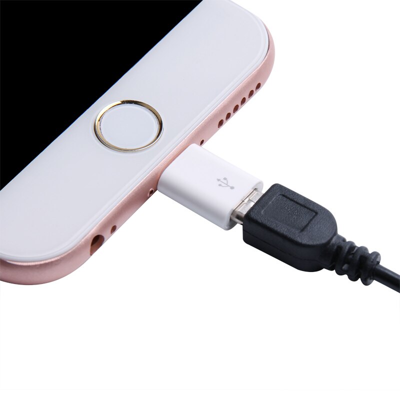 SR Micro USB Beleuchtung Adapter Weiblichen zu Männlichen Konverter Stecker Unterstützung IOS System Lade Sync Daten für Apple für iPhone