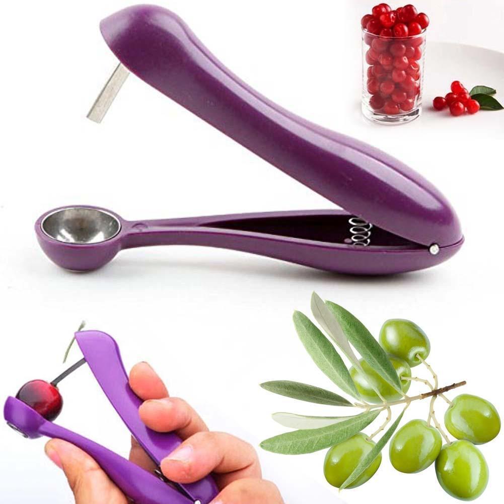 Cherry Olive Pitter Stoner Pits Seed Fruit Remover Core Squeeze Stone Tool