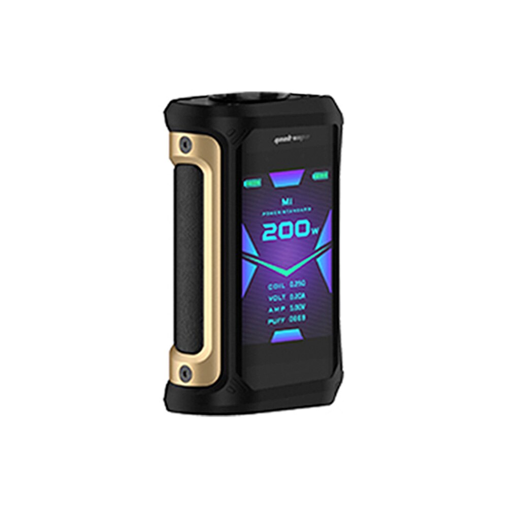 Original Geekvape Aegis X 200W TC Mod w/ AS2.0 Chipset & 2.4inch OLED Screen E-cig Vape Mod Vs Drag Max / Aegis Solo / Argus Mod: Gold Black