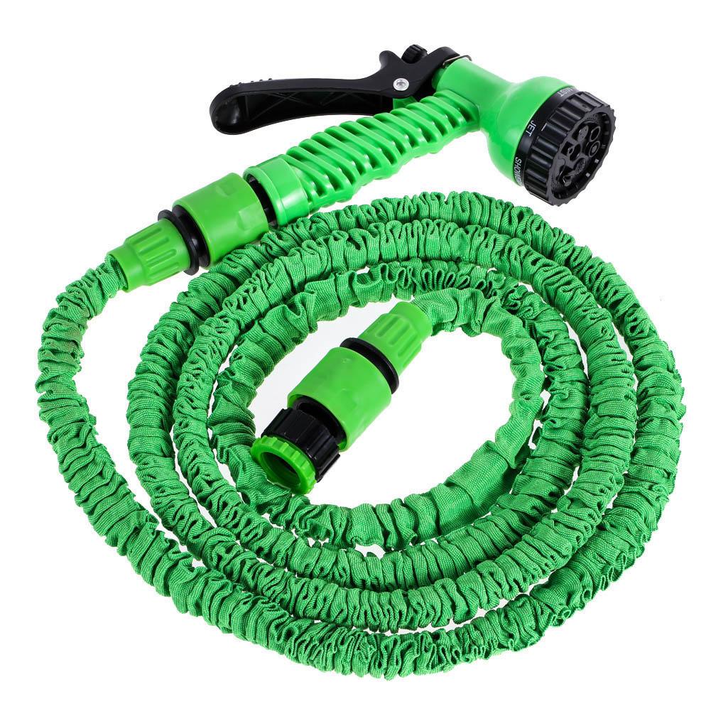 25/50/100/150/200FT Water Magic Hose Pipe Expanding Expandable Flexible Water Hoses Green Pipe Watering Spray Gun for Car Garden: 25FT