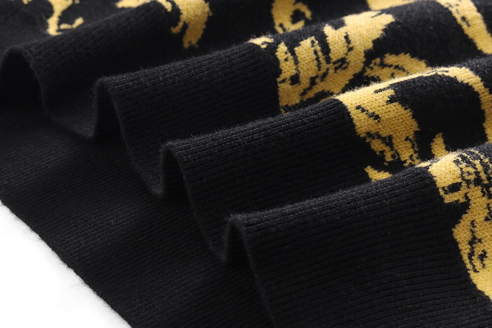 Pull de luxe pour Homme, décontracté, classique, doré, à la , tendance, collection hiver 2022