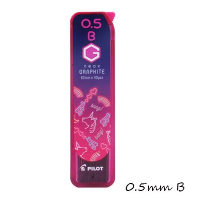 Piloto de Japón X revista Nicola Limited Neox grafito lleva para lápices mecánicos HRF5G20 0,5mm B/HB 60mm * 40 Uds: 0.5 B UNICORN