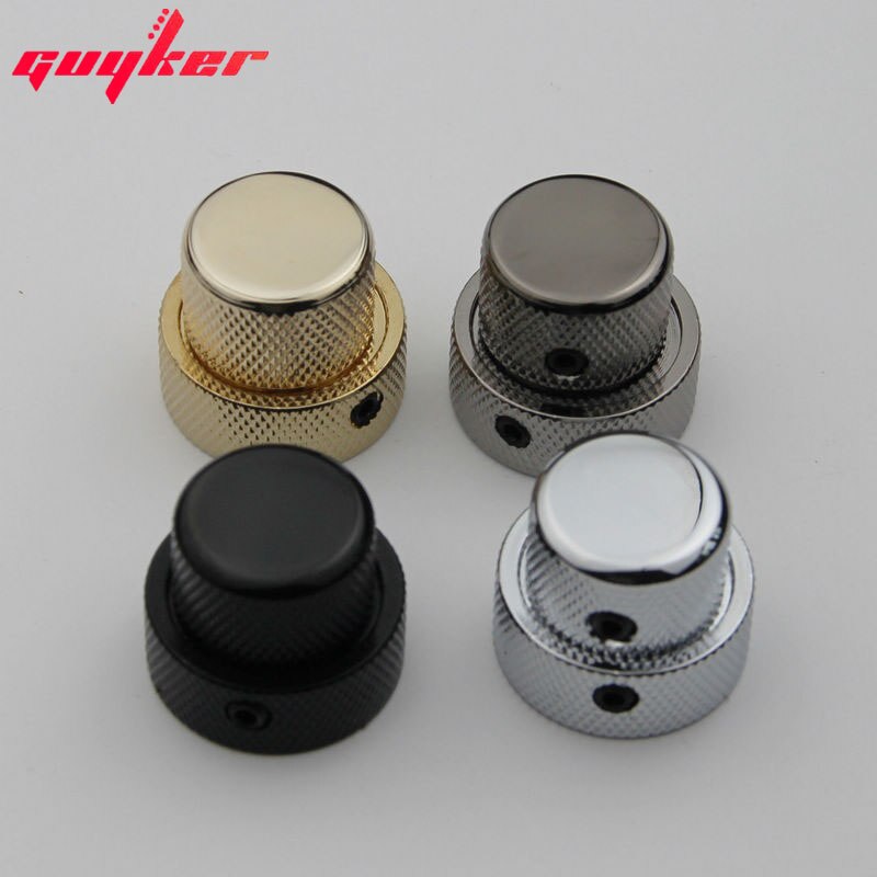 1 STKS DUBBELE CONCENTRISCHE BESTURINGSKNOP VOOR GITAAR NC004 CR/BK/GD