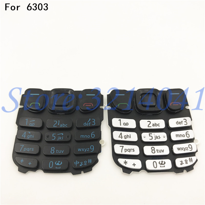 Goede Engels Toetsenbord Toetsenbord Knoppen Voor Nokia 6303 6303c Zwart/Wit