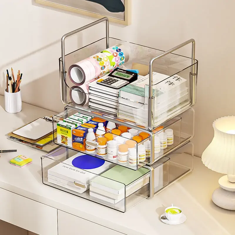 Caja de almacenamiento de escritorio para mascotas, cesta de alta apariencia para el hogar, sala de estar, cocina, aperitivos, cosméticos, papelería
