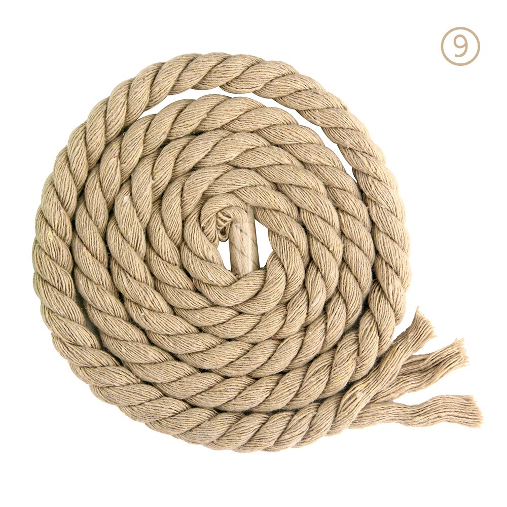 8mm Baumwolle Seil 10 Meter 3 Aktien Twisted-Cords Für Home Textil Handwerk Dekoration Tasche Kordelzug Gürtel DIY Lanyard gewinde Schnur: 09 kahki