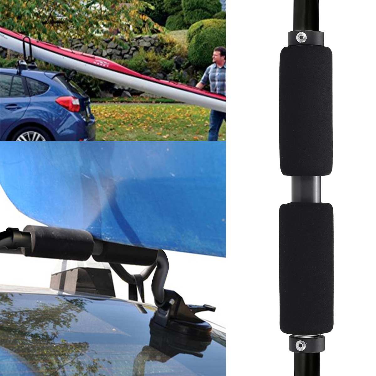 Universal Heavy Duty Kayak Roof Rack for Boat, Surfboard, Boat Lifter Suction Cup Holder for Mounting Kayaks and Canoe Tops