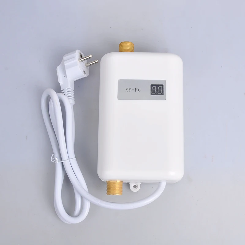 Instant Water Heater,3000W Mini Electric Tankless Water Heater,Durable and Fashionable for Bathroom Kitchen Washing