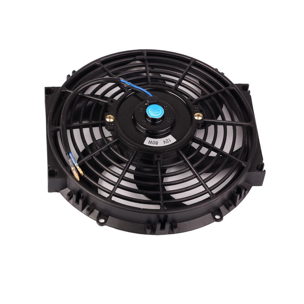 Universal 12V 10 inch Car Radiator Fan Slim Push Pull Electric Radiator Cooling Fan Kit Intercooler Engine Radiator Oil Cooler