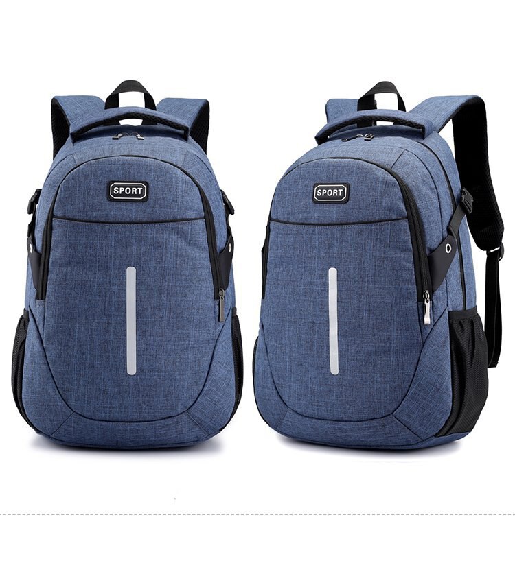 Chuwanglin Toevallige Mannelijke Rugzak Mannen Schooltassen Grote Capaciteit Laptop Rugzakken Unisex Mochila Feminina Rugzak F51401: navy