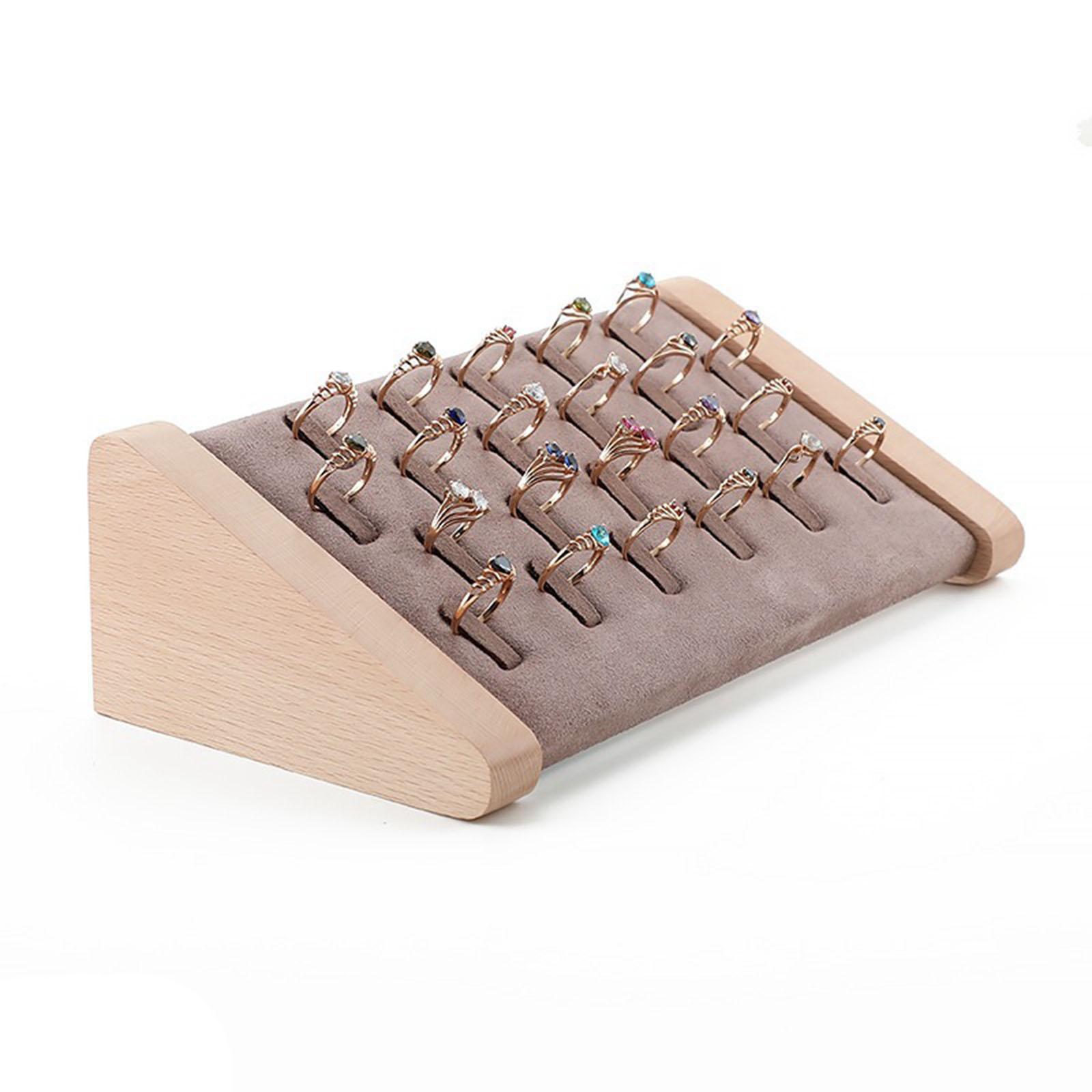 Ringen Displayhouder Sieraden Organizer Houder Vrijstaand voor winkel: Light Grey